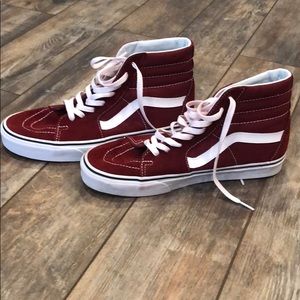 Maroon vans